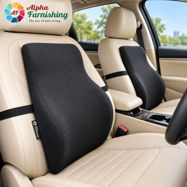Sale Active Memory Foam Car Back Support Cushion for Long Drive & Lumbar Support Sale Active Memory Foam Car Back Support Cushion for Long Drive & Lumbar Support